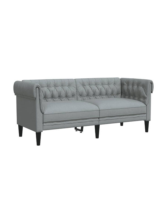 Living Room Furniture Set 3-Seater & 2-Seater & Armchair Gray