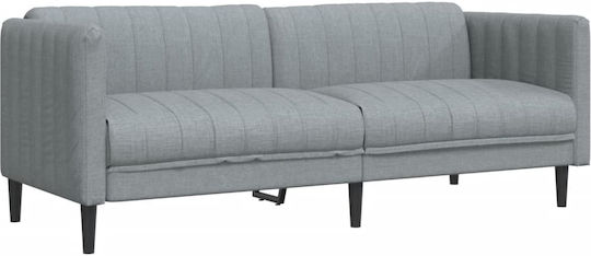 Living Room Furniture Set 3-Seater & 2-Seater & Armchair Gray