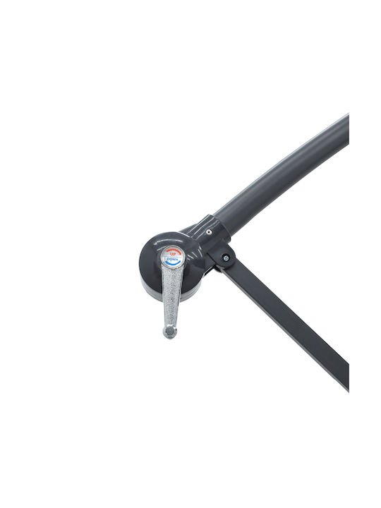 Professional Umbrella Hanging Round Aluminum Jiopel Beige / Grey with Base D3m