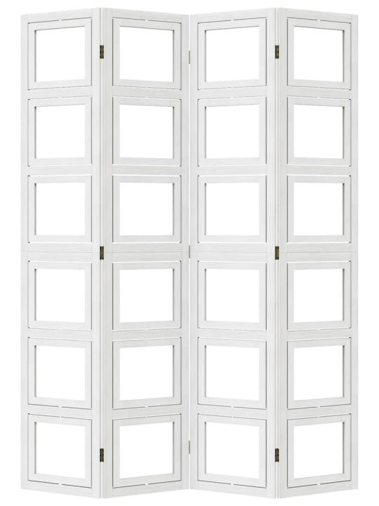 vidaXL Διακοσμητικό Παραβάν Ξύλινο με 4 Φύλλα 140x200cm