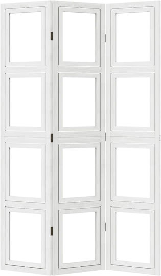vidaXL Διακοσμητικό Παραβάν Ξύλινο με 3 Φύλλα 105x180cm