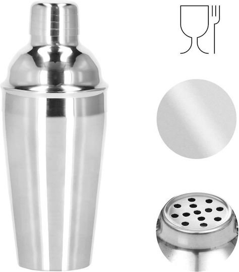 Bartender Kit Cocktail Shaker Stainless Steel 5-piece Set 550 Ml Springos