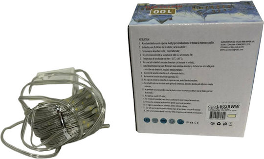 100 Λαμπάκια LED 10μ. Μπλε σε Σειρά