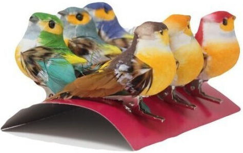 Artemio Decorative Animal for DIY Crafts 6pcs 8x3.5cm (Μiscellaneous colours)