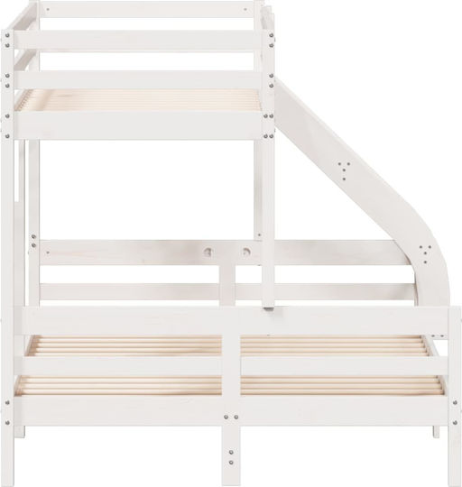 Kids Bed Bunk Semi Double White for Mattress 140x200cm