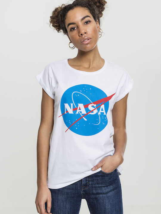 Miss Tee Nasa T-shirt Λευκό Βαμβακερό