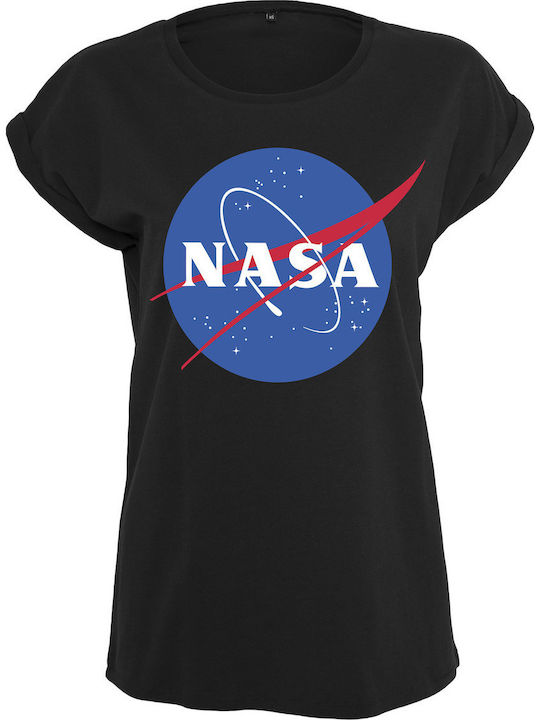 Miss Tee Nasa T-shirt Μαύρο Βαμβακερό