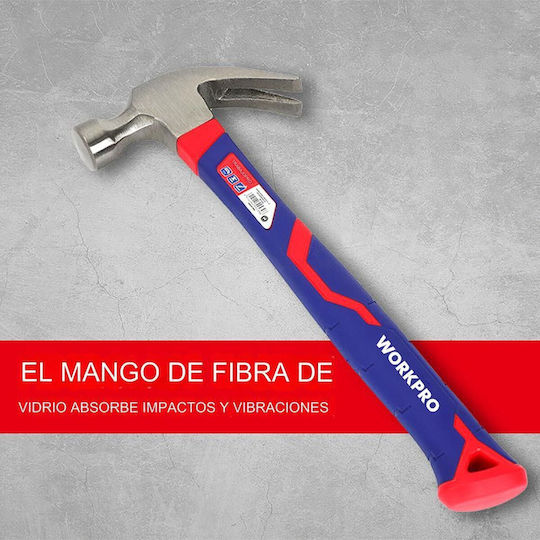 WorkPro Hammer 450gr with Fiberglass Handle WP241011