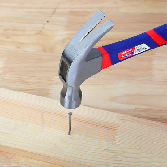 WorkPro Hammer 450gr with Fiberglass Handle WP241011