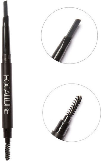 Creion de sprâncene Focallure Auto Brows Pen 01 Gri Închis