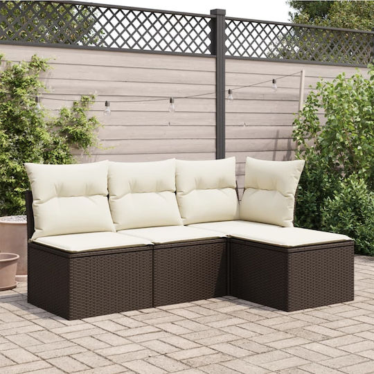 Σκαμπό Rattan 55x55x37cm Σκαμπό Rattan 55x55x37cm