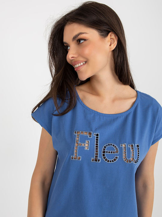 Fancy Women's T-shirt Dark Blue