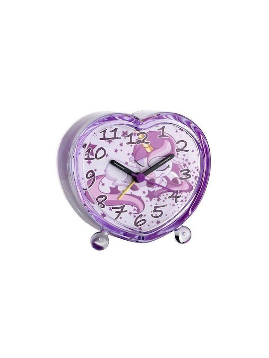 TFA Tabletop Clock with Alarm Transparent 60.1015.12