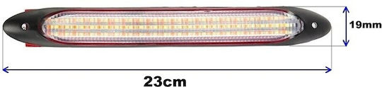 Ορθογώνιο Φως Ημέρας Αυτοκινήτου LED Ford Flex Volkswagen Up 23cm με Λευκό Φωτισμό 1τμχ