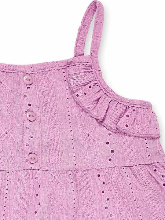 Παιδικό Φόρεμα Αμάνικο Πλεκτό Pink