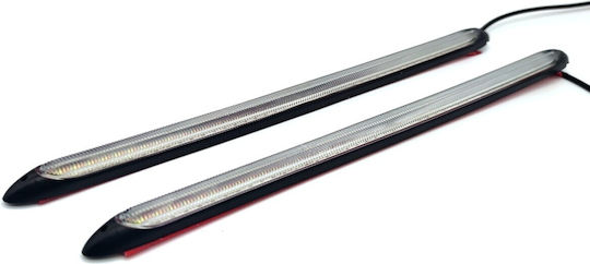 Rectangular Lămpi de funcționare pe timp de zi Auto LED Ford Flexibil Volkswagen Sus 35cm cu Alb Iluminare 1buc