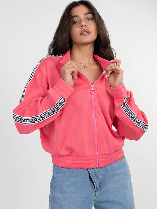 Women's Sweatshirt Jacket Pink