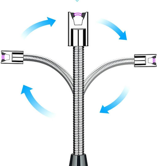 Brichetă Electric cu Flacără de Tip Plasma în culoarea Negru