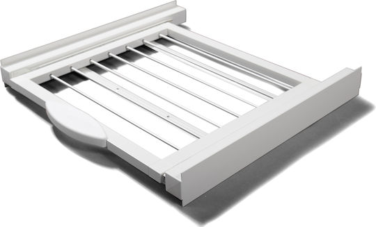 Roller Kappatos 00868 Base For Washer/Dryer made of Aluminum with Drawer 60x60εκ. White 1pcs