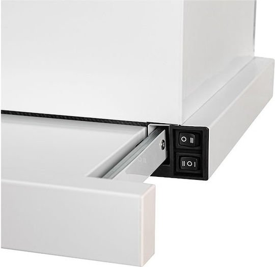Davoline Omega Plus Sliding Vent Hood 60cm White