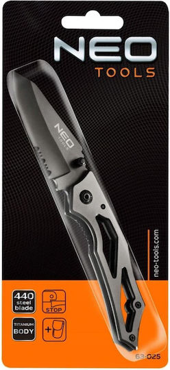 Neo Tools Σουγιάς Μαύρος σε Θήκη