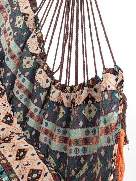 Santander Hanging Chair Fabric W120xD120xH146cm Multicolored