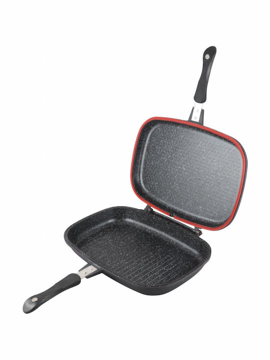 Heinner Dark Line Classic Double Grill made of Aluminum with Non-Stick Coating