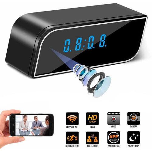 Hidden Camera WiFi Clock 8MP with Memory Card Slot
