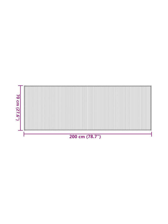vidaXL Antiderapant Covor Rectangular Maro