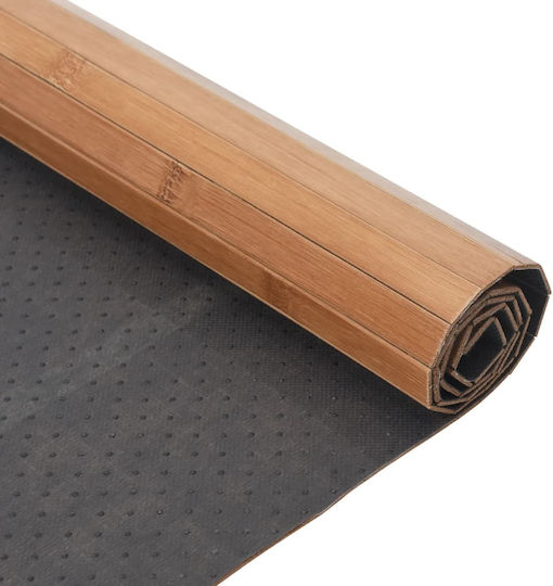vidaXL Rutschfest Teppich Rechteckig Synthetisch,Polyester/Cotton/Leather Bamboo