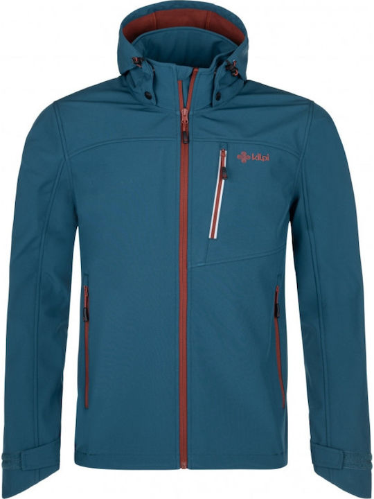 Kilpi Ravio-M Winter Jacket Softshell Waterproof and Windproof Turquoise