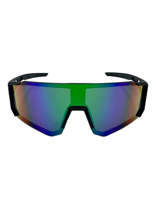 V-store Sonnenbrillen mit Schwarz Rahmen und Mehrfarbig Spiegel Linse 22700-01