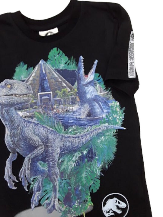 Kids' Shirt Short Sleeve Black Dragon Night Black