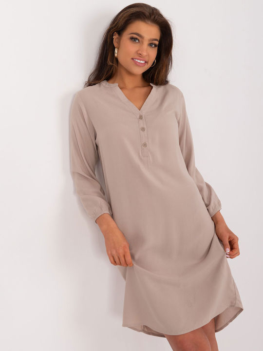 Sublevel Dress Dark Beige