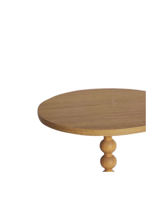 Round Side Table Sylar Natural L40xW40xH48cm