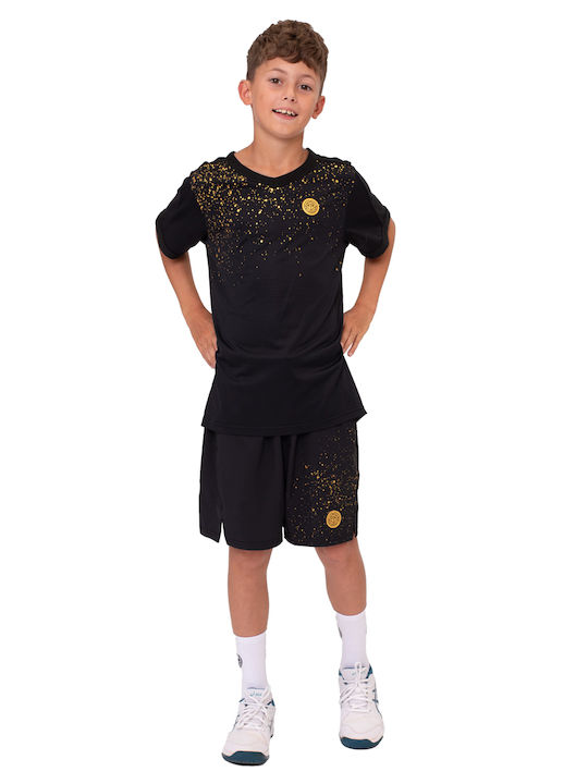 Kids' Shorts/Bermudas Fabric Black / Gold