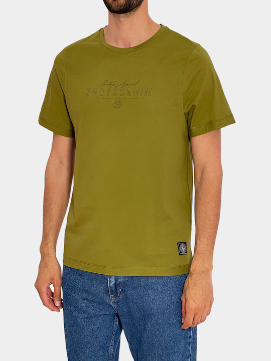 3Guys Men's Short Sleeve T-shirt Green