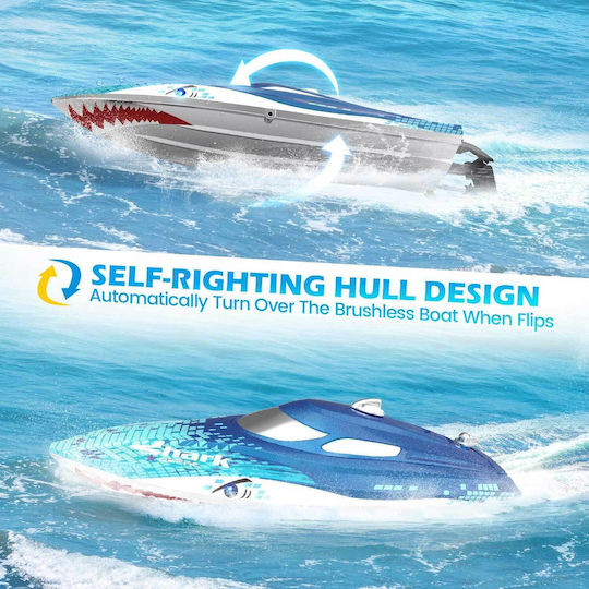 Deerc Ferngesteuertes Schnellboot Hellblau