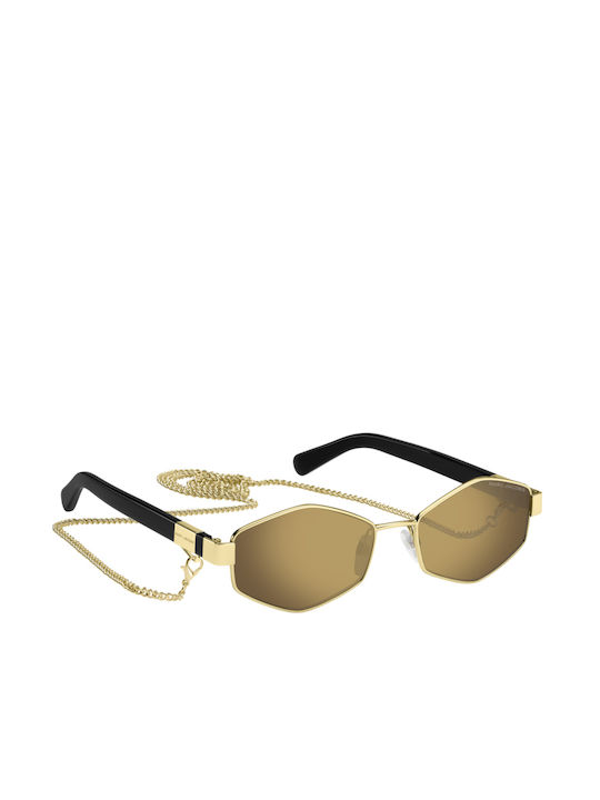 Marc Jacobs Marc Sonnenbrillen mit Gold Rahmen und Gold Linse marc-496sRHL