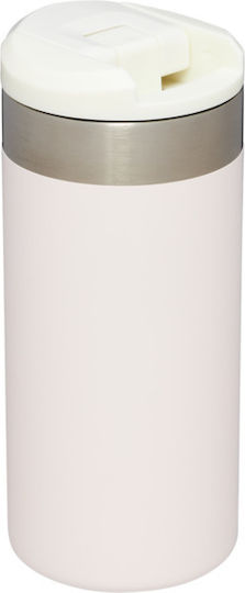 Stanley AeroLight Transit Glass Thermos Stainless Steel BPA Free 350ml Rose Quartz Metallic