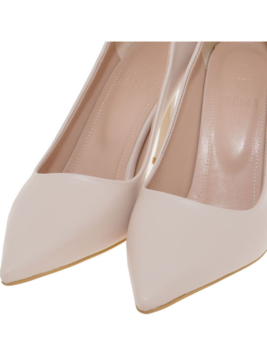 Spitze Zehe Pumps mit Hochem Absatz Rosa