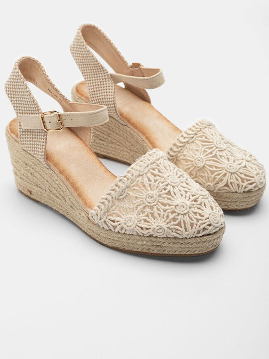 Kalliope Women's Platform Espadrilles Beige