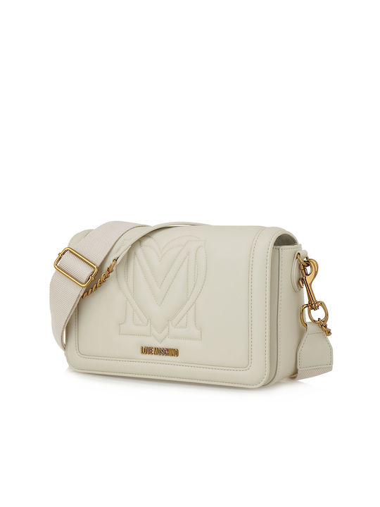 Moschino Damen Tasche Schulter Ecru