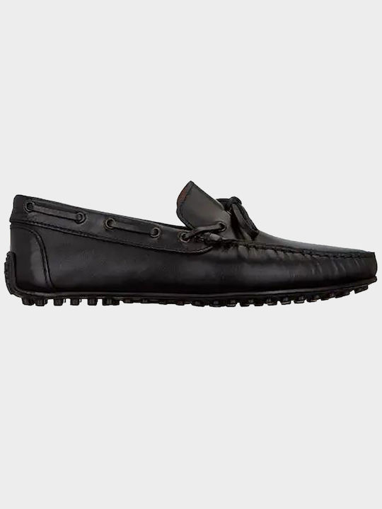 Kalogirou Men's Leather Loafers Black