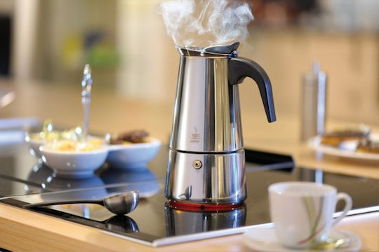 Gefu Μπρίκι Espresso 6cups Inox Μαύρο