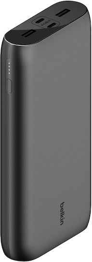 Belkin BoostCharge Power Bank 26000mAh 34W with 2 USB-A Ports and 2 USB-C Ports Power Delivery Black