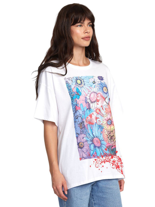 Women's T-shirt Wht Multi