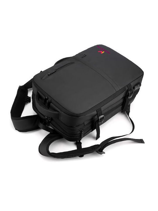 Rucsac Impermeabil Pentru Laptop 17.3" Cu Port USB În Culoare Neagră