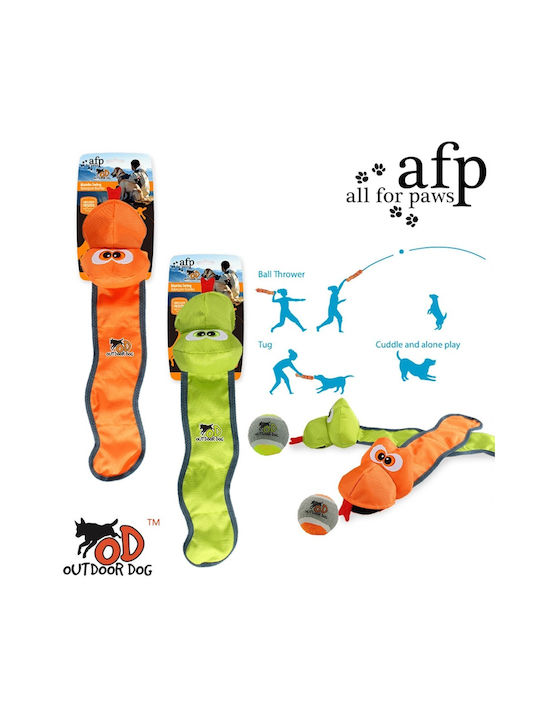All For Paws Υφασμάτινη Μπάλα Παιχνίδι Σκύλου Πορτοκαλί 1τμχ