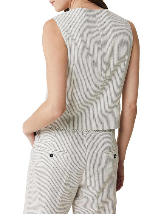 Mexx Women's Vest with Buttons white